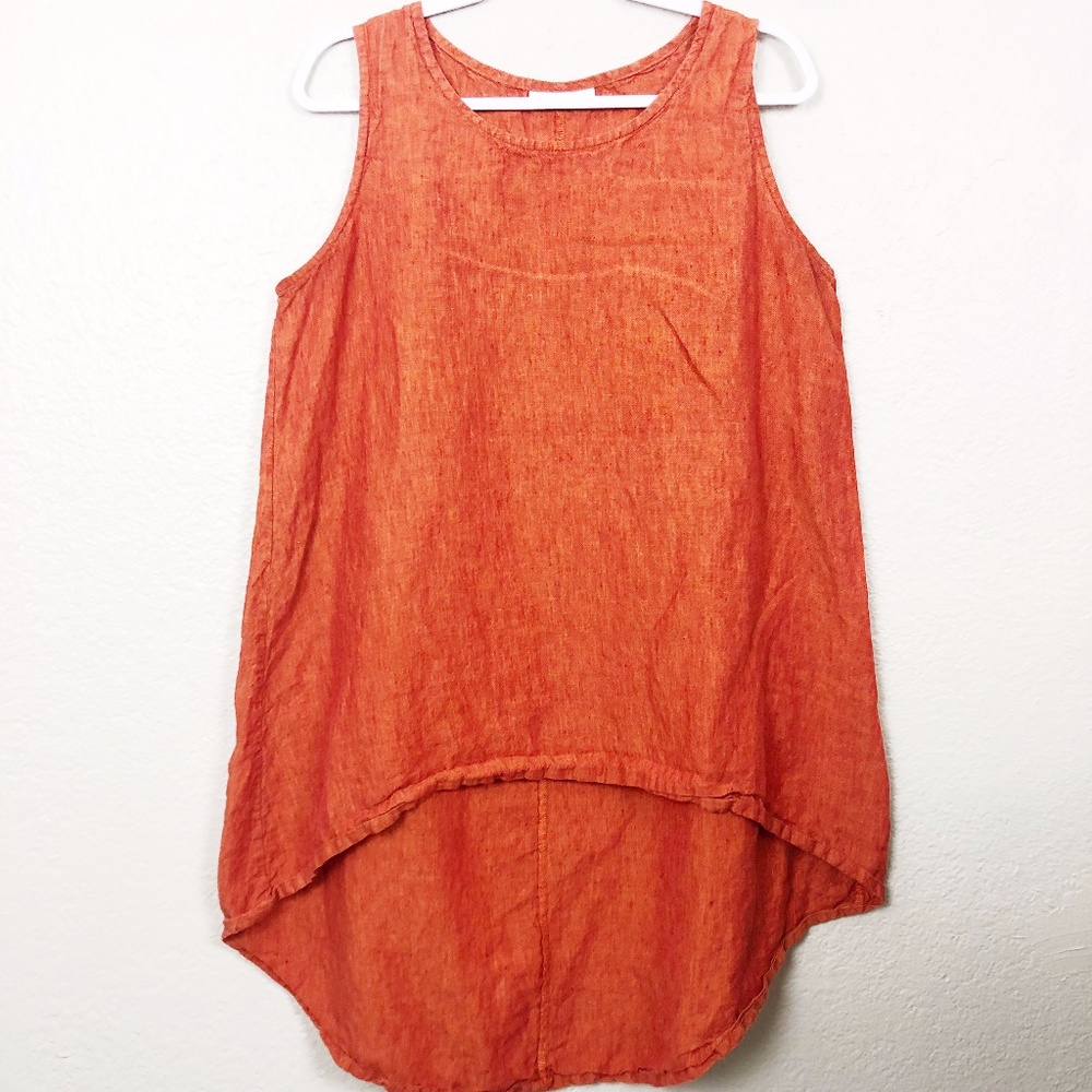Bryn Walker Burnt Orange High Low Tank S